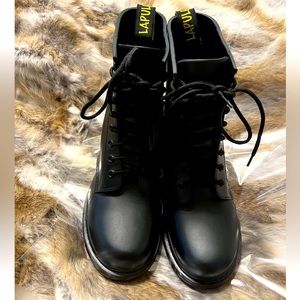 Paani lapule kids black boots size L JP US size kids 2